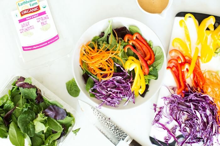 Thai Salad with Peanut Sauce Dressing | A Couple Cooks