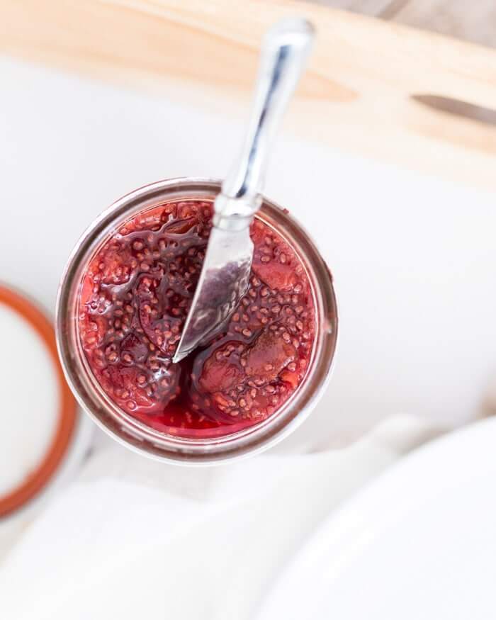 Tart cherry jam