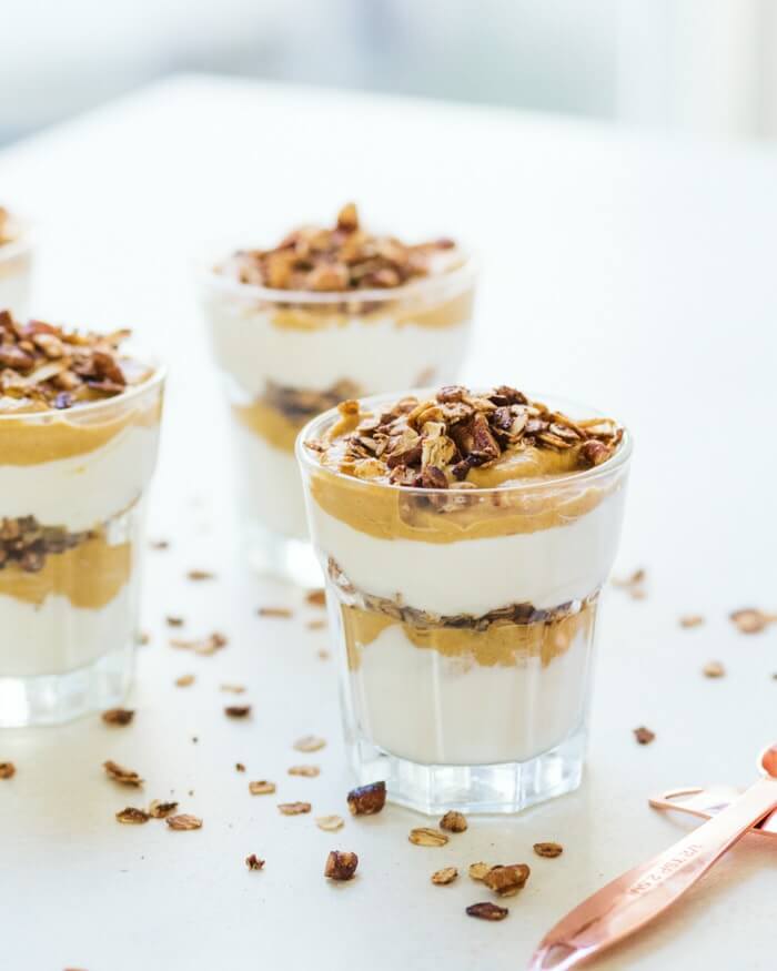 Pumpkin Parfait with Pecan Granola | A Couple Cooks