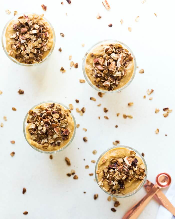 Pumpkin Parfait with Pecan Granola | A Couple Cooks