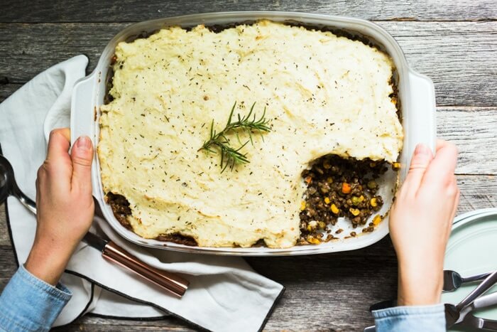 Vegetarian Shepherd’s Pie with French Lentils | A Couple Cooks