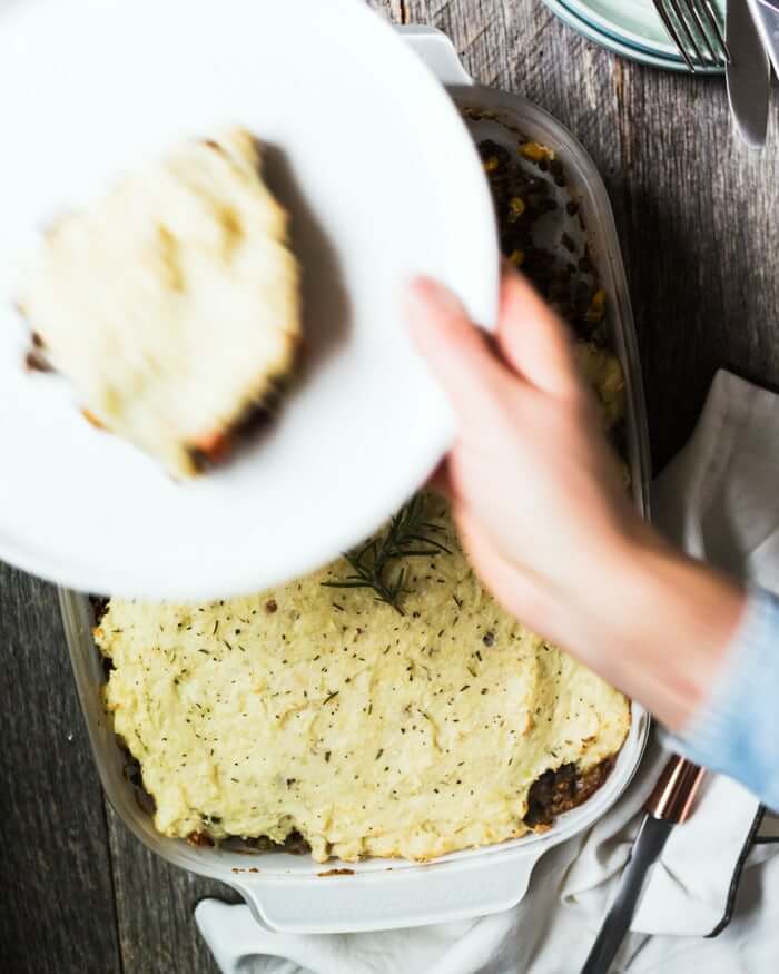Vegetarian Shepherd’s Pie with French Lentils | A Couple Cooks