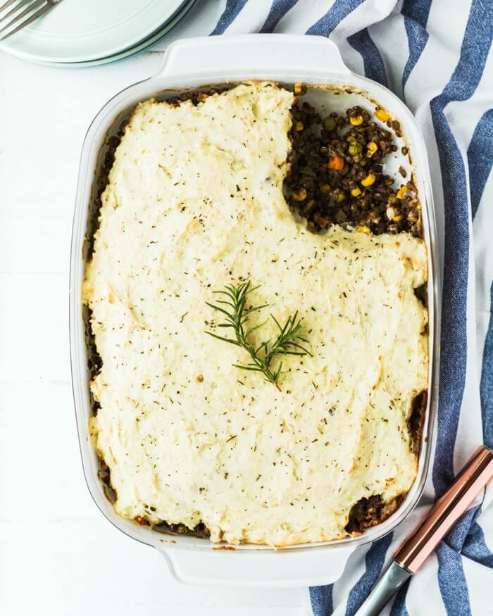 Vegetarian Shepherd’s Pie with French Lentils | A Couple Cooks