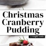 Christmas Cranberry Pudding