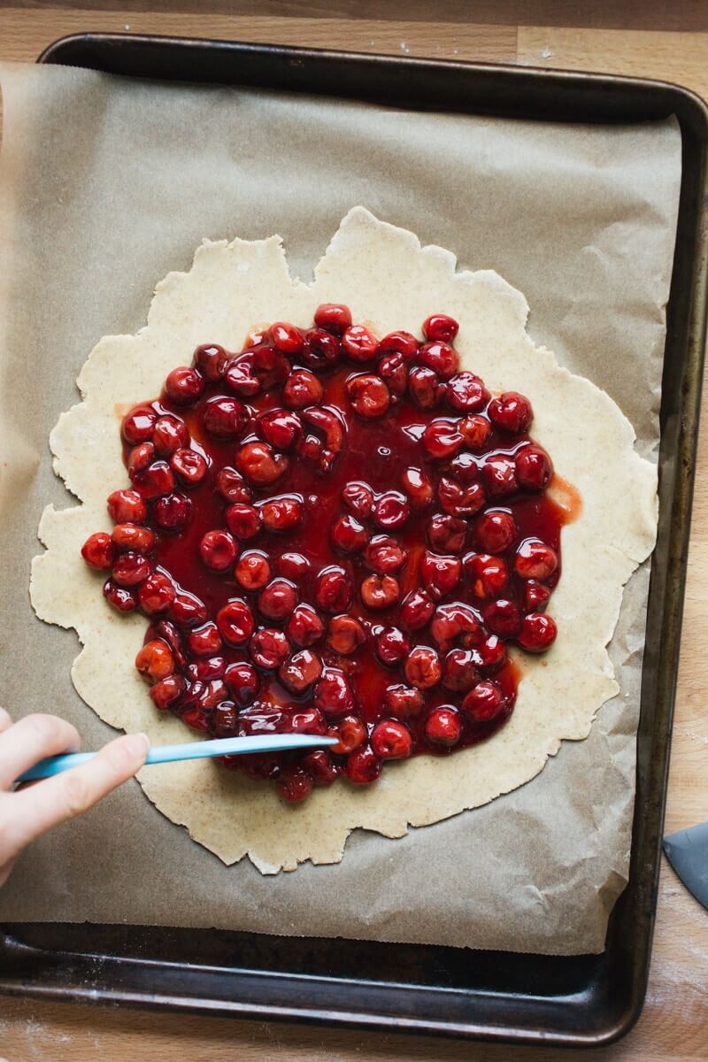 Chocolate Cherry Galette | Chocolate cherry desserts