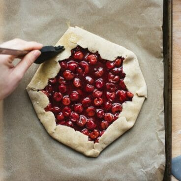 Tart Cherry Chocolate Galette | A Couple Cooks