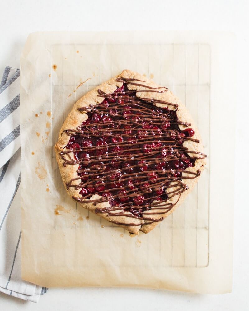 Chocolate Cherry Galette | Chocolate cherry desserts