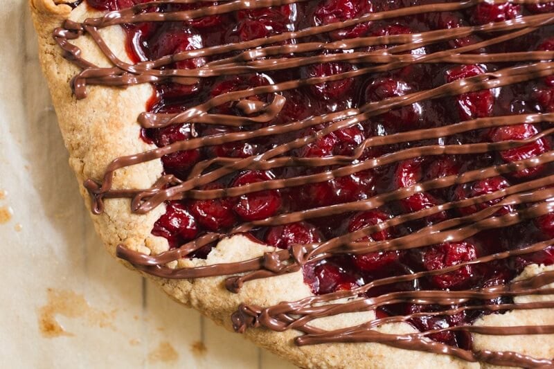 Chocolate Cherry Galette | Chocolate cherry desserts