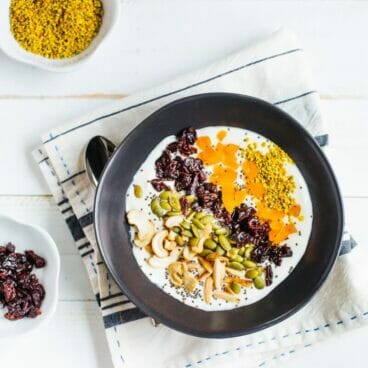 Tart Cherry Post Workout Protein Bowl | A Couple Cooks