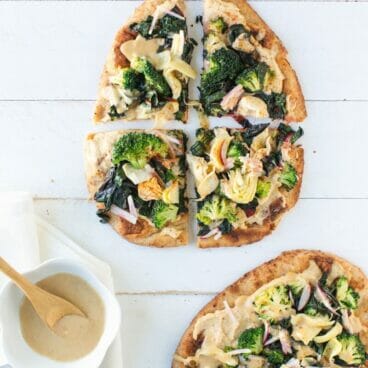 "Get Your Greens" Naan Pizzas | A Couple Cooks