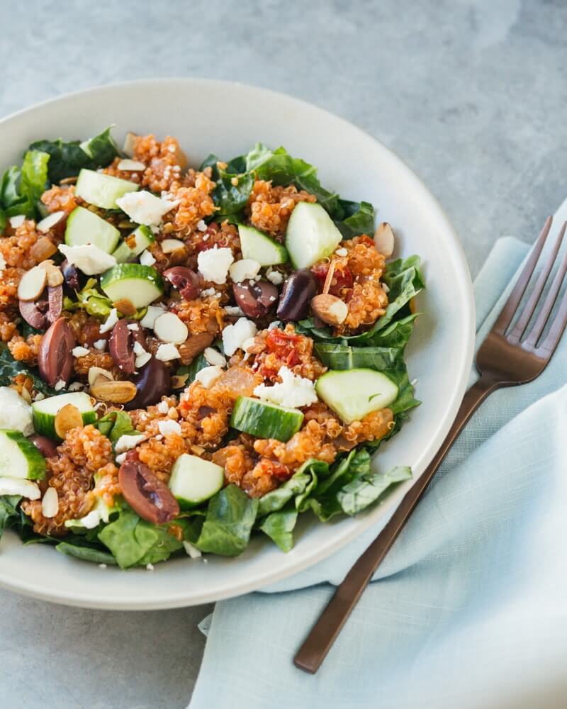 Mediterranean quinoa salad
