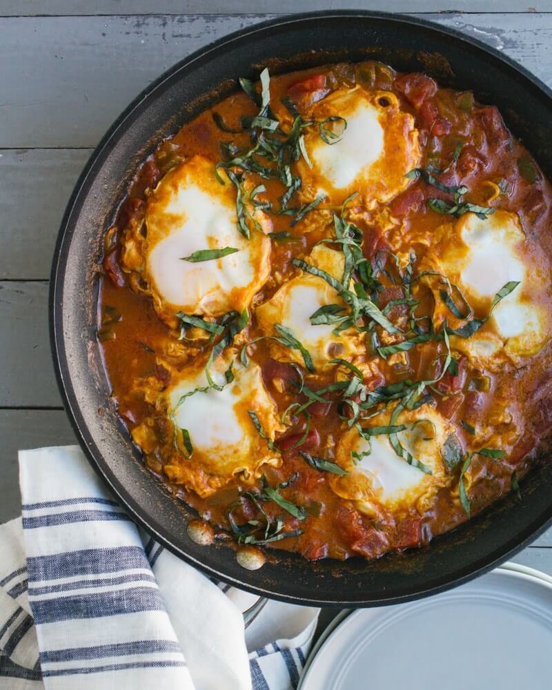 Coconut curry easy shakshuka recipe