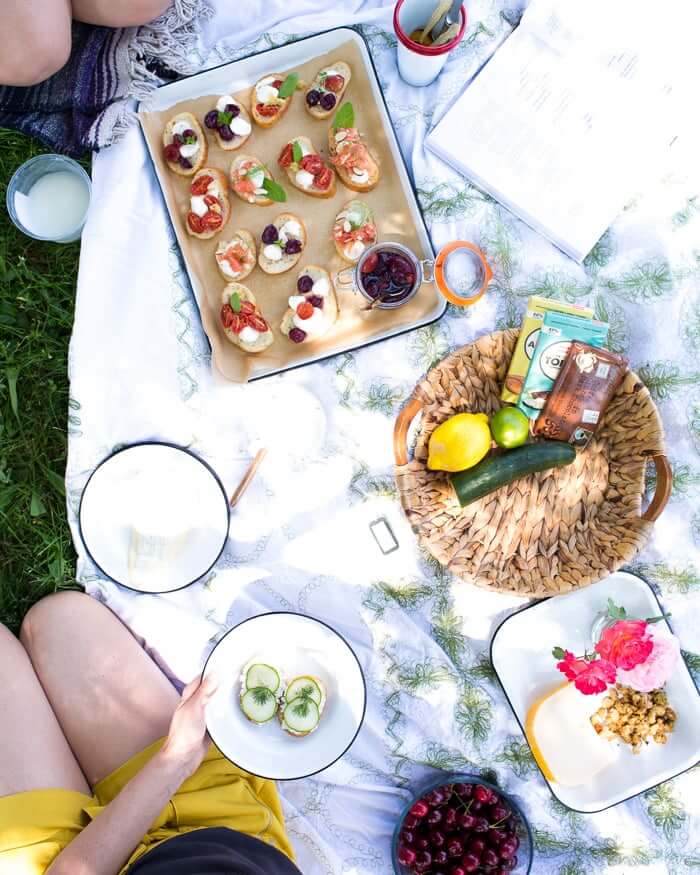 Vegetarian summer picnic