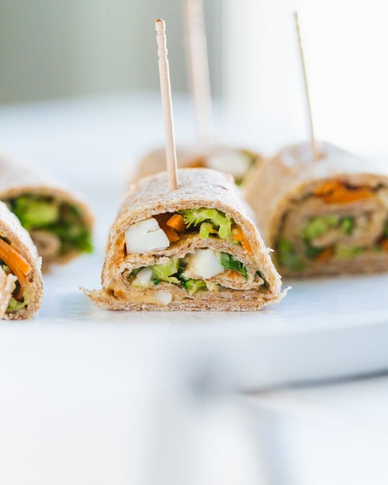 Hummus and Veggie Roll Ups | A Couple Cooks