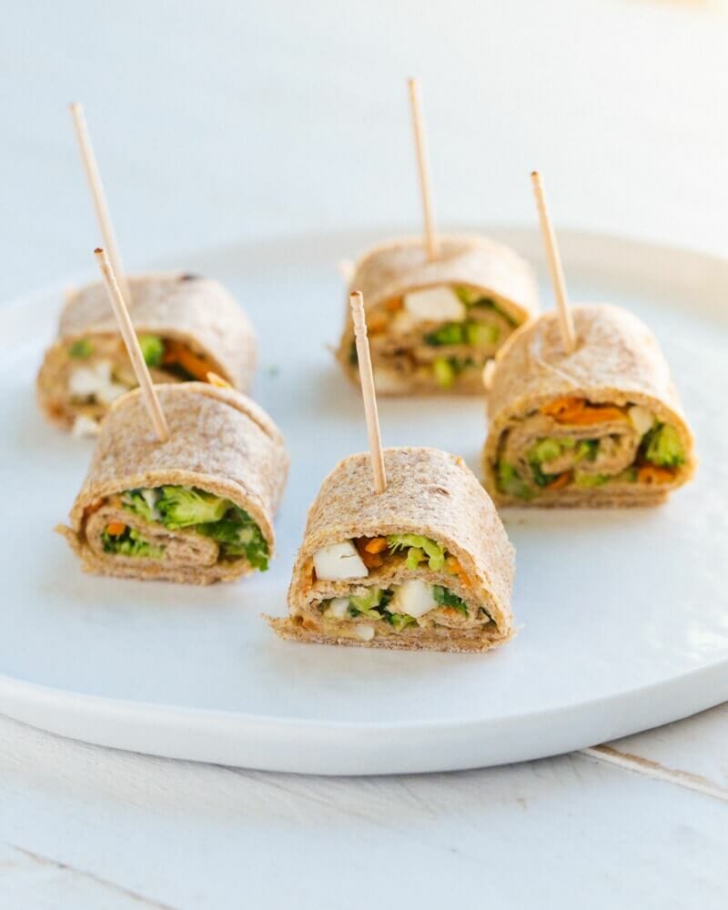 Hummus and Veggie Roll Ups | A Couple Cooks