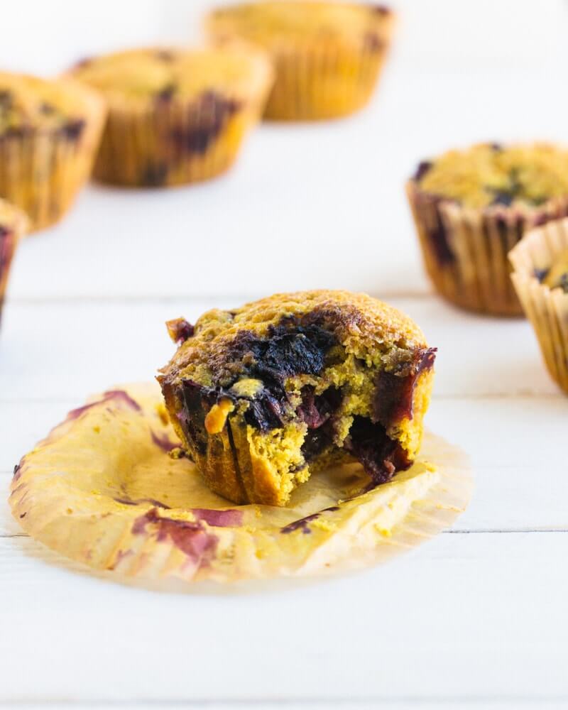 Healthy Blueberry Muffins | A Couple Cooks