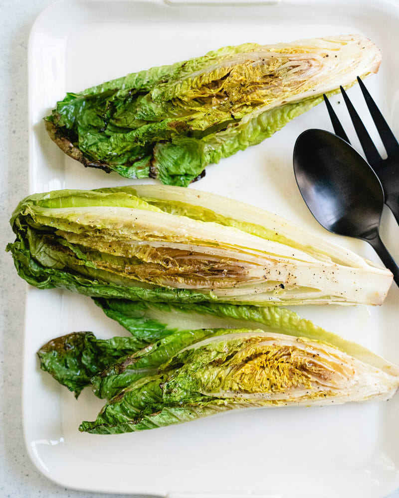 Grilled romaine
