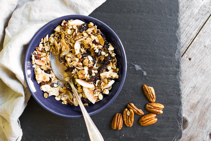 Toasted homemade muesli