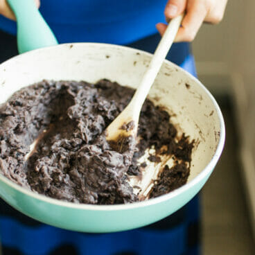 Supremely Simple Refried Black Beans | A Couple Cooks