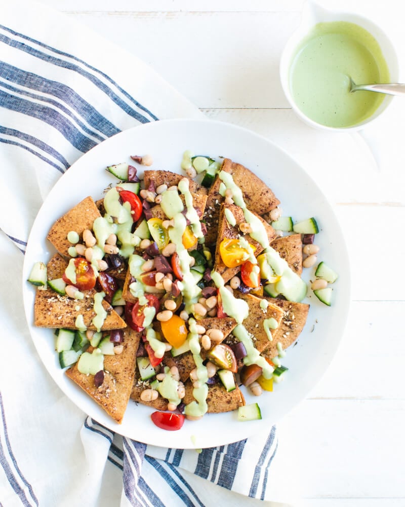 Greek Nachos | Mediterranean Nachos