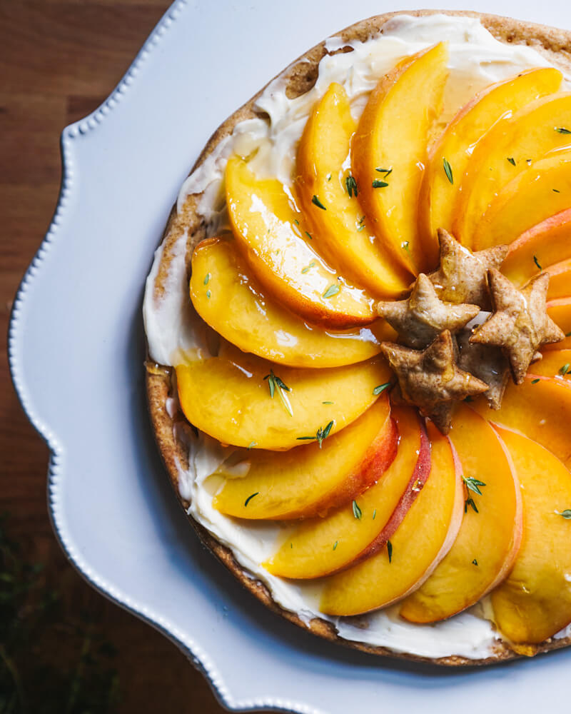 Simple Peach Tart Recipe | Mascarpone dessert recipes