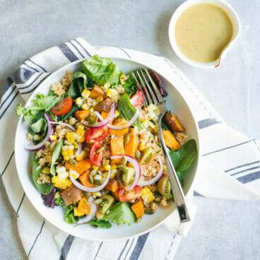 Southwestern Bowl with Green Chile Vinaigrette | A Couple Cooks