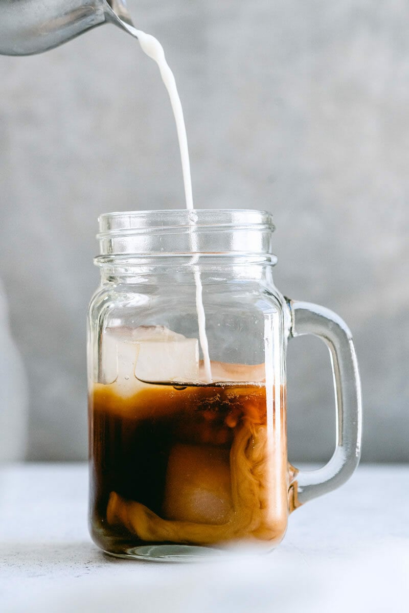 Pumpkin spice iced coffee