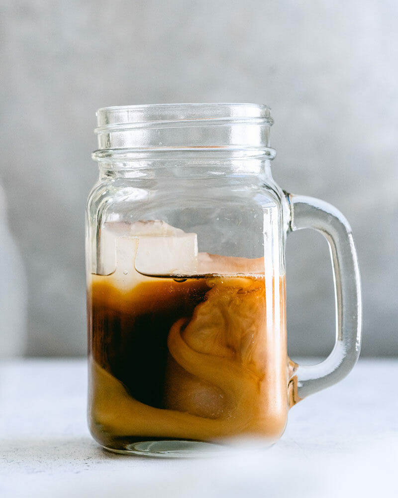 Pumpkin spice iced coffee