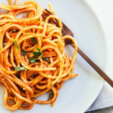 Creamy Vegan Pasta Marinara | A Couple Cooks