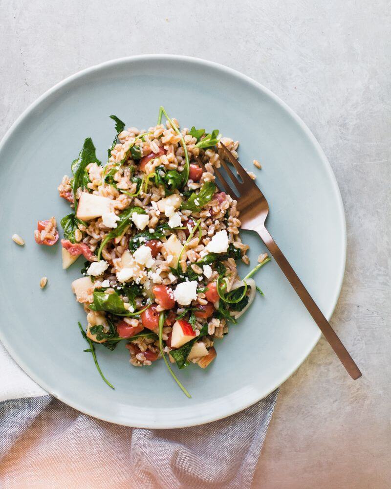 Farro Salad with tart Cherries