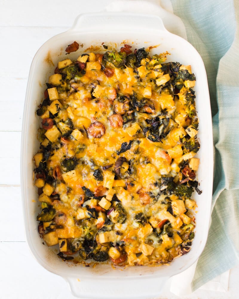 Veggie bake in pan