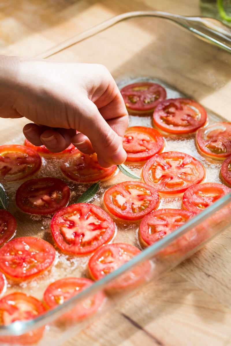 Tomato Sage Parmesan Cornbread | A Couple Cooks