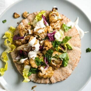 Cauliflower Shawarma Pita | A Couple Cooks