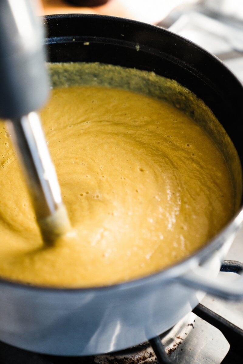 Moroccan Spiced Cauliflower Soup | A Couple Cooks