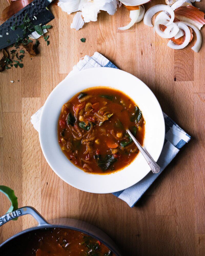 Tomato Sage Chickpea Soup | A Couple Cooks