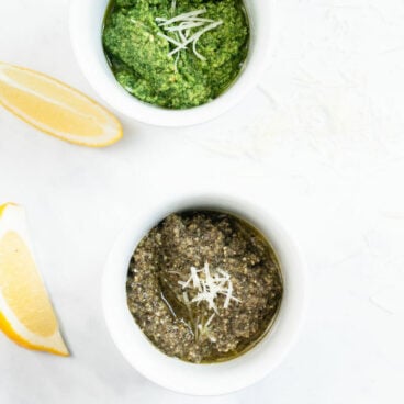 Dried basil pesto