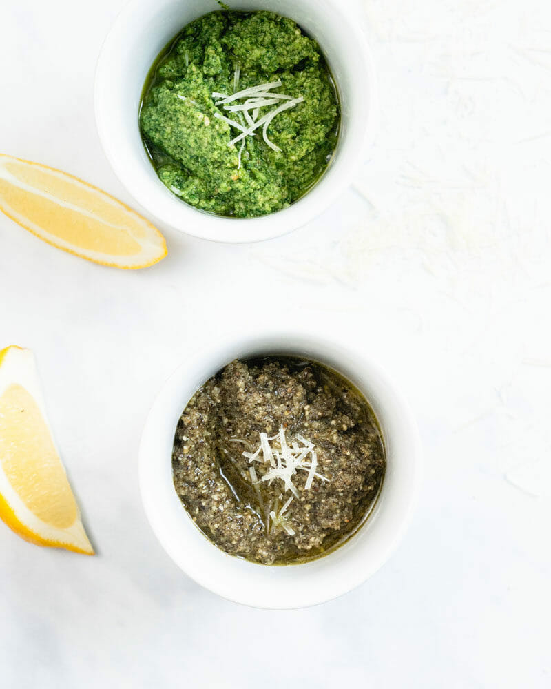 Dried basil pesto