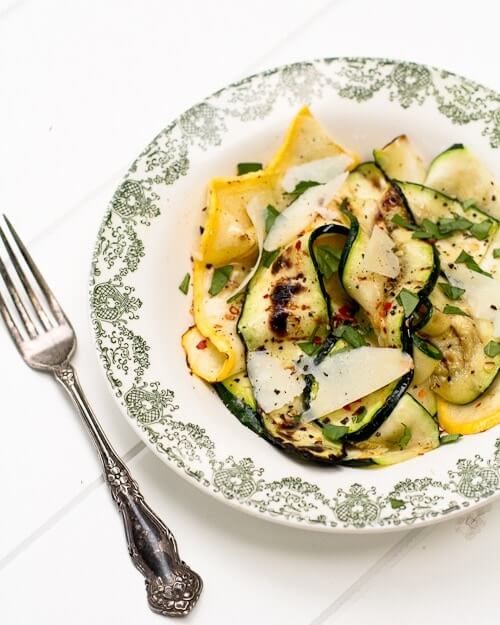 Zucchini ribbon salad