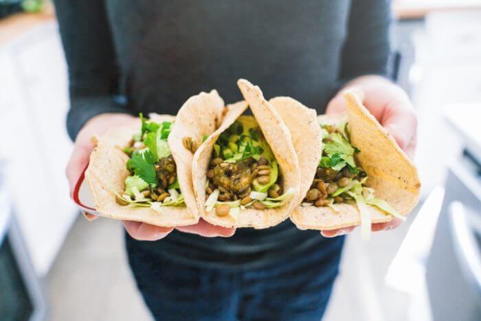 Easy vegan tacos | Lentil tacos