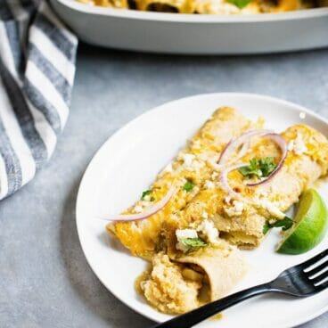 Artichoke & Quinoa Vegetarian Enchiladas | A Couple Cooks via Feast by Sarah Copeland