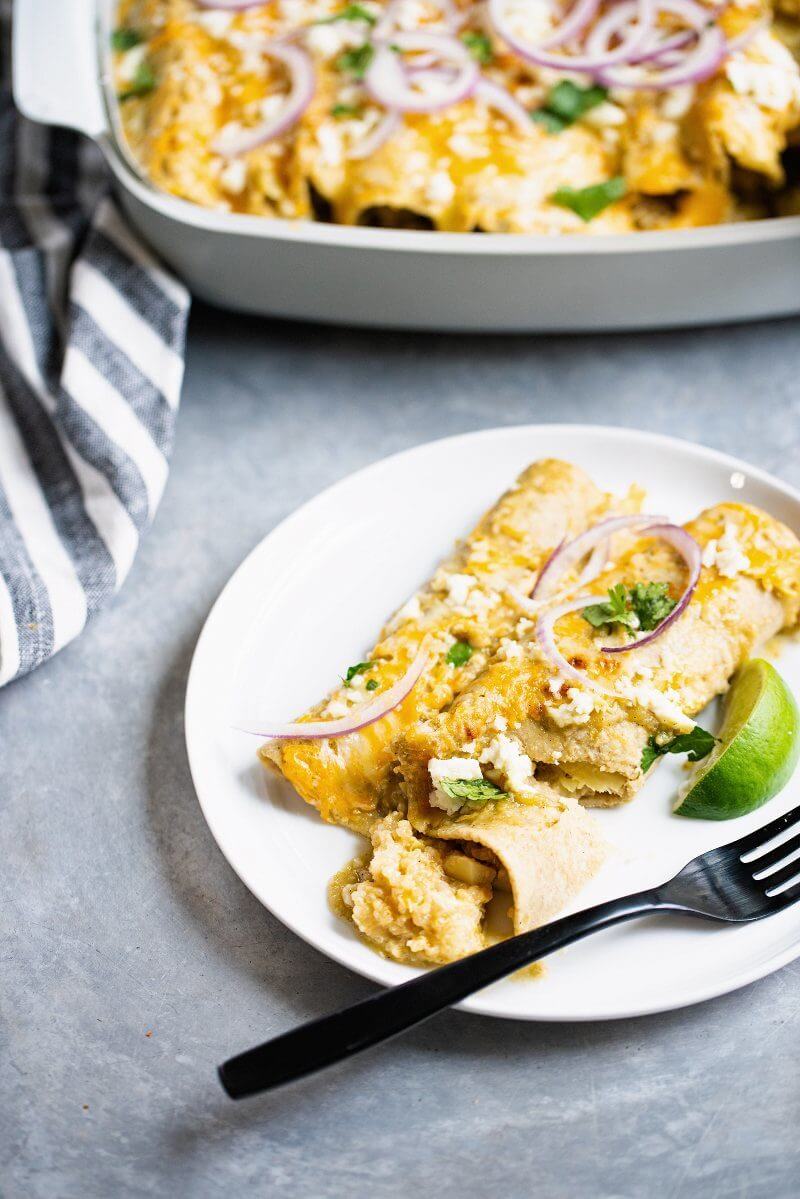 Vegetarian enchiladas