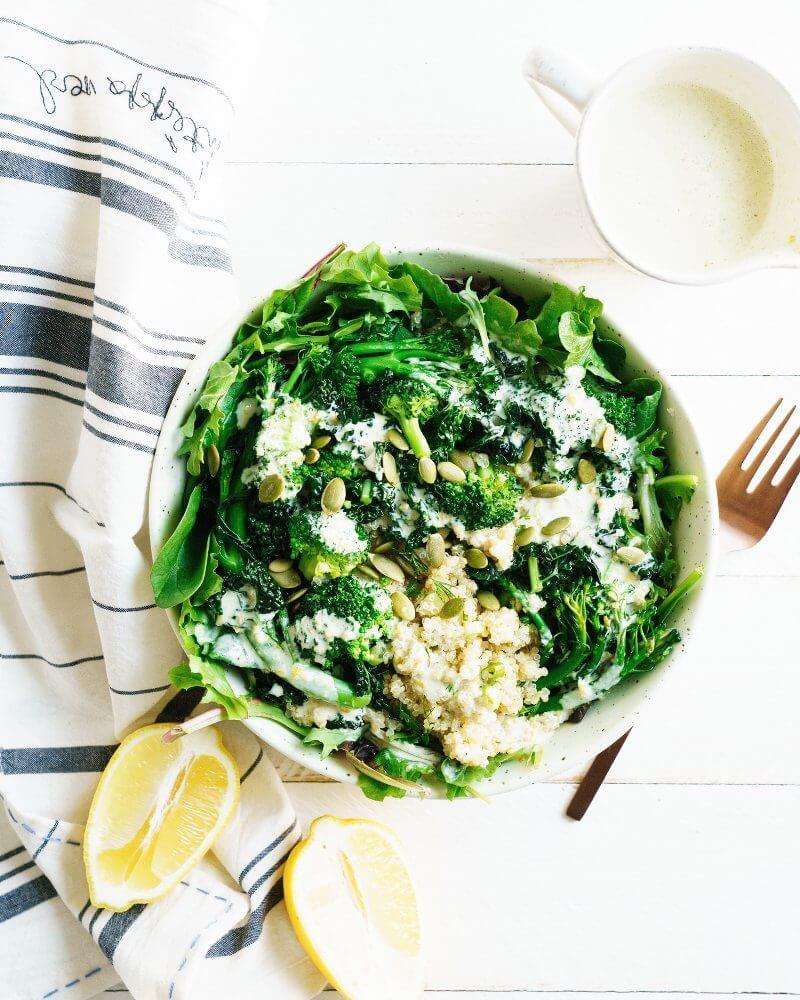 Go Green Bowls with Lemon Yogurt Sauce | A Couple Cooks