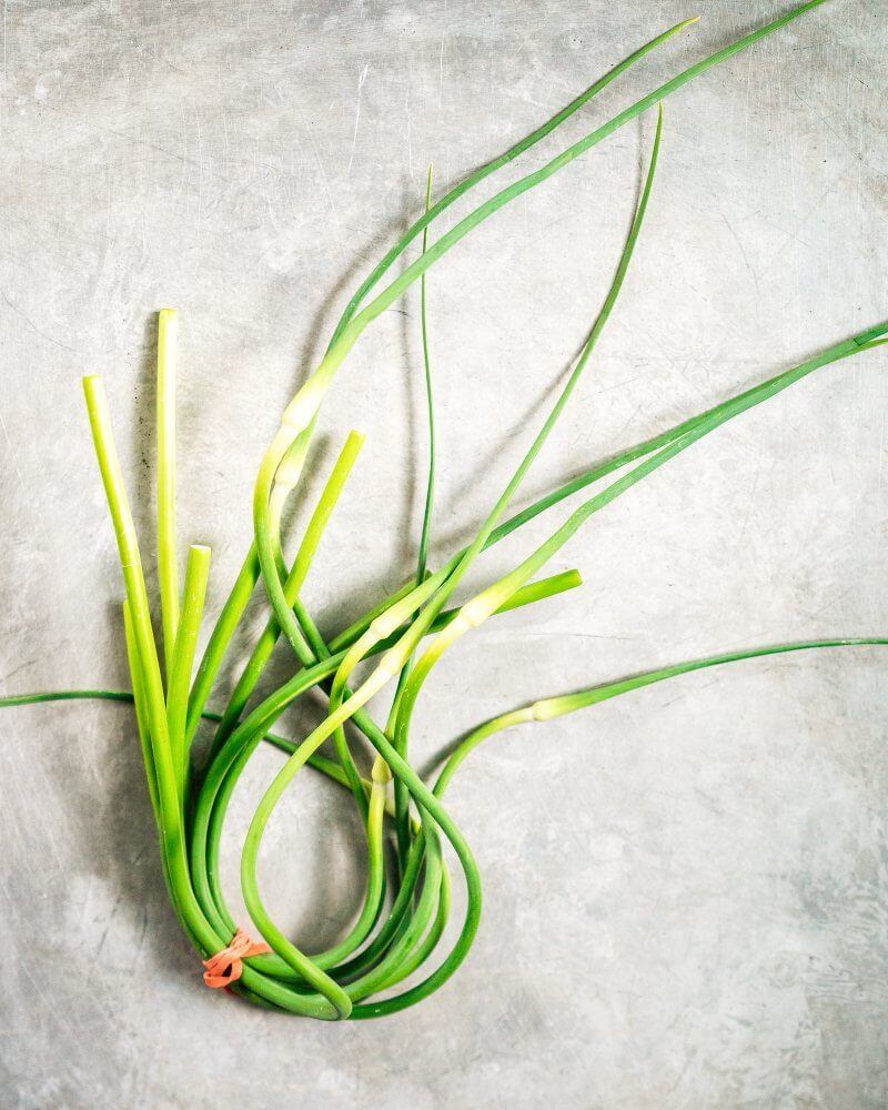 Garlic scapes
