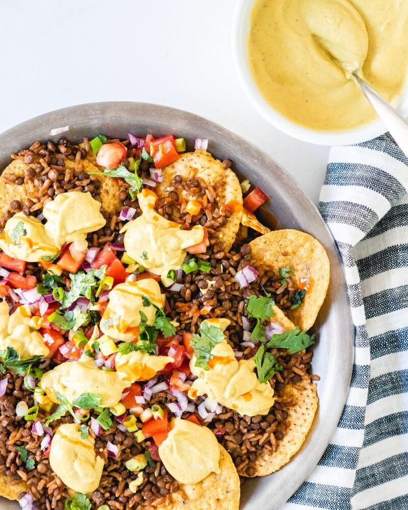 Vegan nachos | Healthy nachos | Loaded gluten free nachos