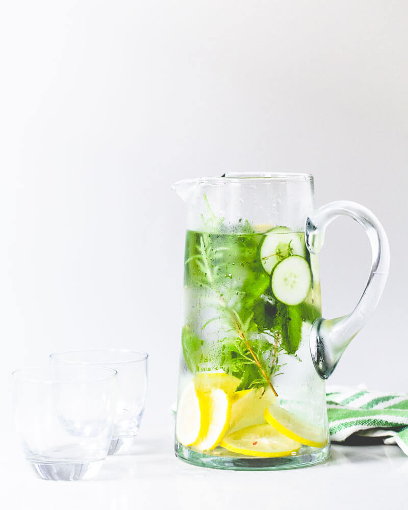 Lemon Herb Cucumber Water Recipe