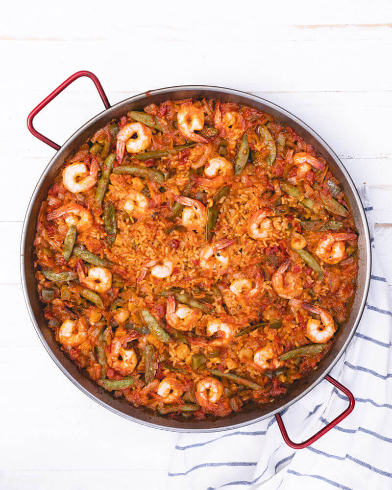 Open fire seafood paella recipe | paella de mariscos