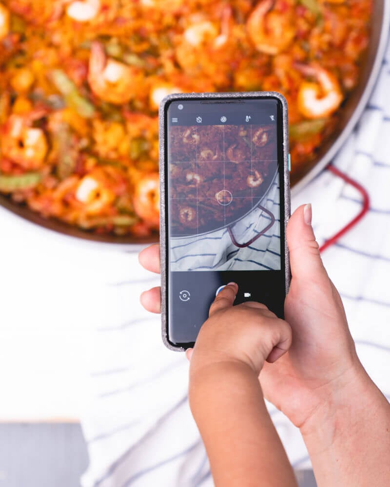 Open fire seafood paella recipe | best paella pan