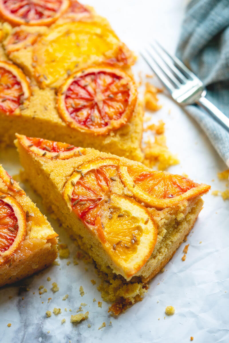 Orange cornmeal dessert