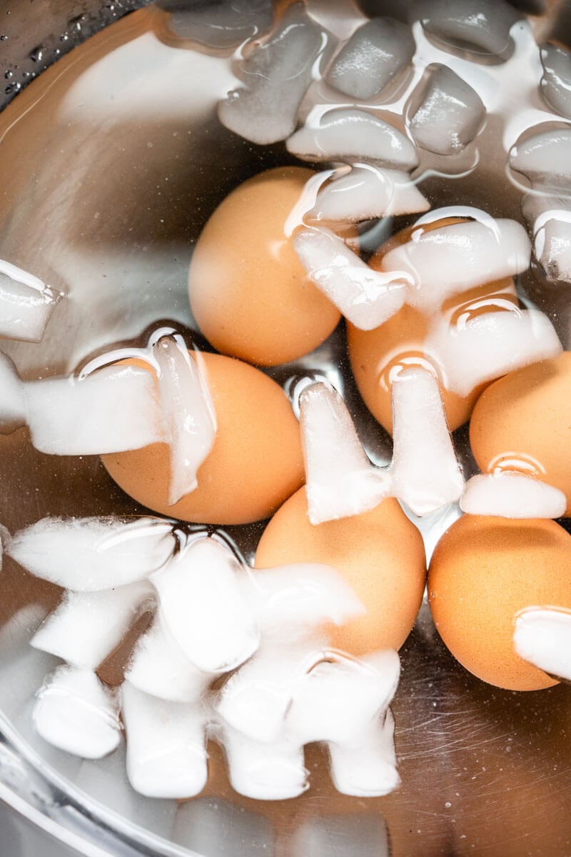 Ice Bath for hard boiled eggs