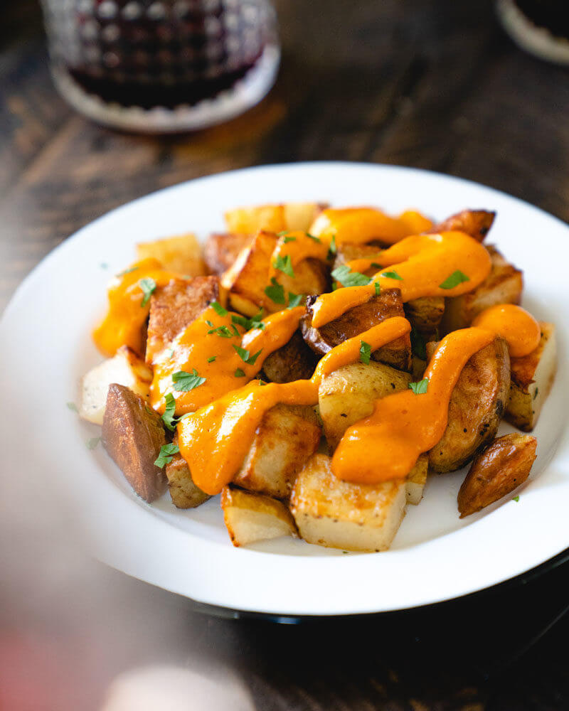 Vegan Patatas Bravas recipe | Vegan tapas